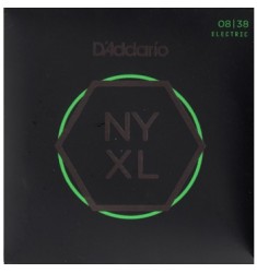 D'Addario NYXL0838 Guitar Strings, Extra Super Light, 8-38