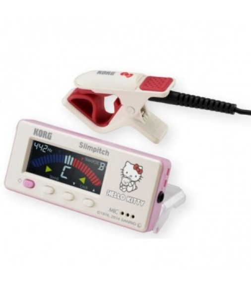 Korg Slimpitch Chromatic Tuner White Hello Kitty