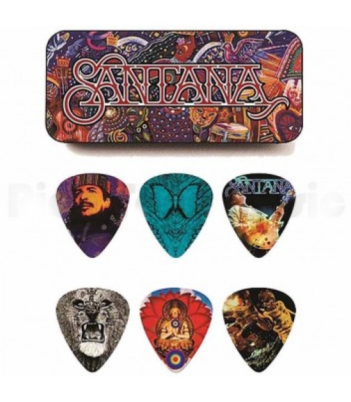 Dunlop SANPT01M Santana Medium Pick Tin