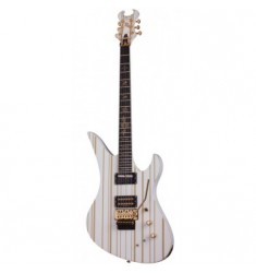 Schecter Synyster Gates Custom-s Gloss White w/ Gold Stripes