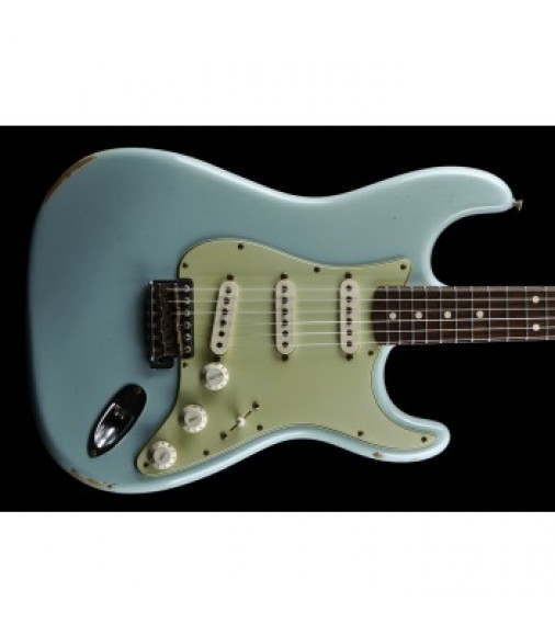 Fender 2013 Custom Shop 60s Stratocaster Relic Sonic Guitar in Blue