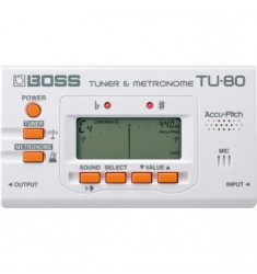 Boss TU80 Chromatic Tuner in White