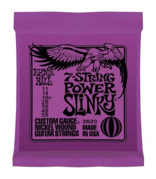 Ernie Ball  2620 Power Slinky 7 String Guitar Strings