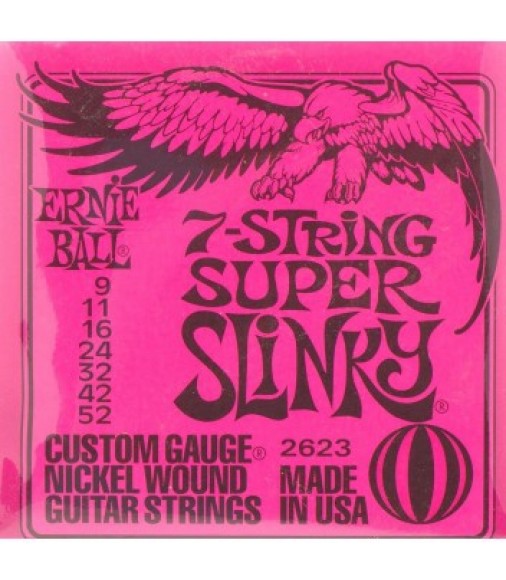 Ernie Ball  2623 Super Slinky 7 String Guitar Strings