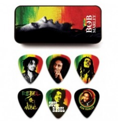 Dunlop BOB Marley Rasta Pick TIN Medium - 6 Picks