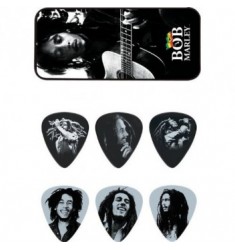 Dunlop Bob Marley Silver Pick Tin Medium - 6 Picks