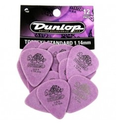 Dunlop 418P114 Tortex Purple Heavy Picks 1.14mm (12 Pack)