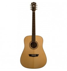 Washburn WD10S Left Handed Dreadnought Acoustic Guitar in Natural