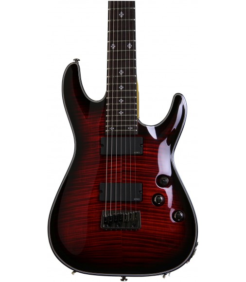 Schecter Damien Elite-7 Crimson Red Burst 