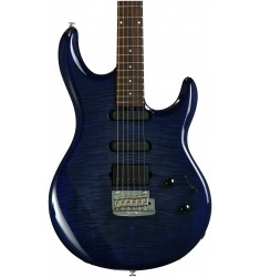 Blueberry Burst, Flame Maple Top  Ernie Ball Music Man Luke III BFR, HSS