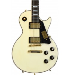 Classic Vintage White  Cibson Custom 1974 C-Les-paul Custom Reissue VOS