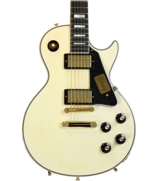 Classic Vintage White  Cibson Custom 1974 C-Les-paul Custom Reissue VOS