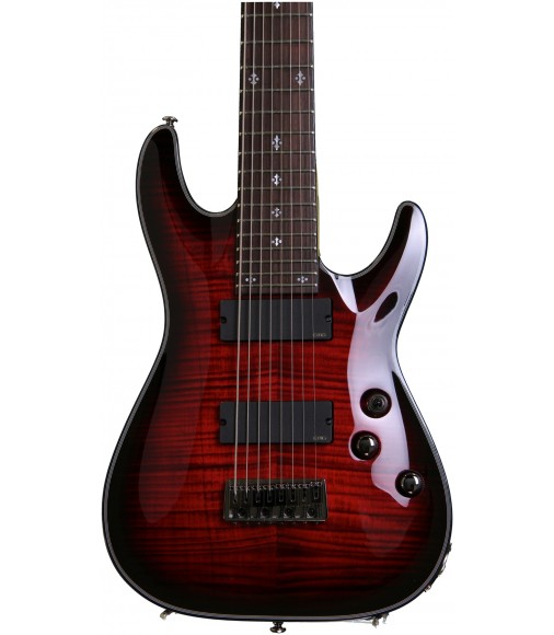 Schecter Damien Elite-8 Crimson Red Burst 