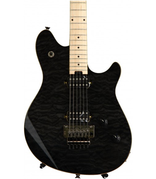 Trans Black Quilt, Floyd Rose  EVH Wolfgang Standard