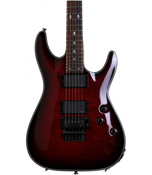 Schecter Damien Elite-6 Crimson Red Burst, Floyd Rose 