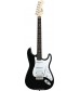 Black  Squier Bullet Strat with Tremolo HSS