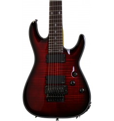 Schecter Damien Elite-7 Crimson Red Burst, Floyd Rose 