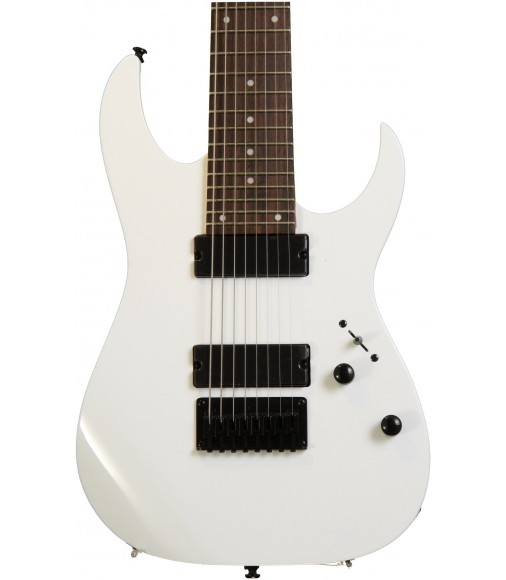 White  Ibanez RG8 8-String Guitar