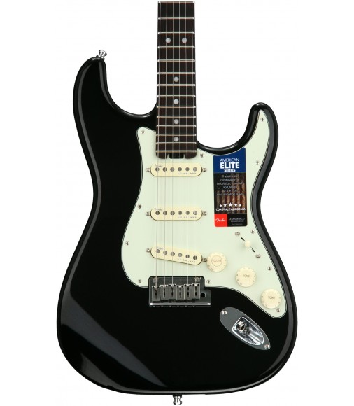 Mystic Black  Fender American Elite Stratocaster, Rosewood