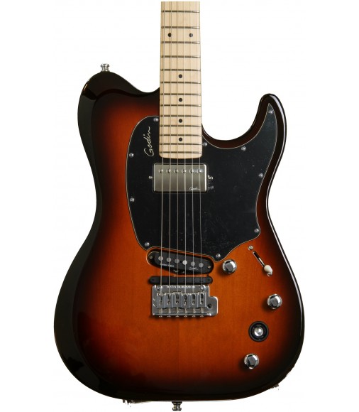 Lightburst  Godin Session Custom TriplePlay, Maple Fingerboard