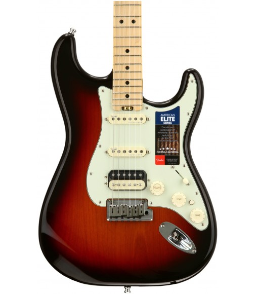 3-Tone Sunburst  Fender American Elite Stratocaster HSS, Maple