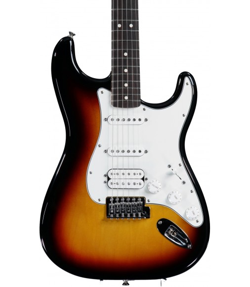 Brown Sunburst, Rosewood  Fender Standard Strat HSS