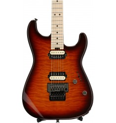 Tobacco Burst, Quilt Maple Top  Charvel Pro-Mod San Dimas Style 1 HH w/Floyd Rose