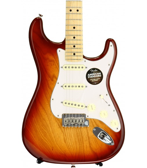 Sienna Sunburst, Ash body  Fender American Standard Stratocaster, Maple