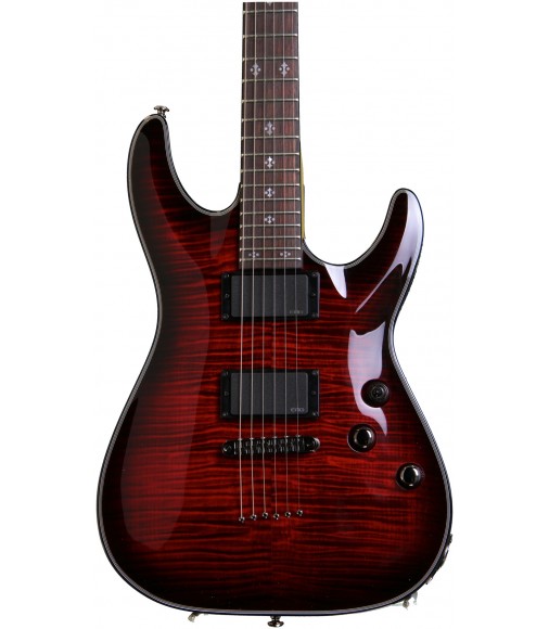 Crimson Red Burst   Schecter Damien Elite-6