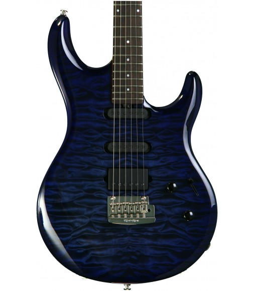 Blueberry Burst, Quilt Maple Top  Ernie Ball Music Man Luke III BFR, HSS