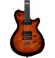 Cognac Burst Flame AA  Godin LGX-SA