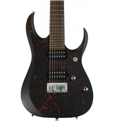 Red Splatter  Ibanez Komrad20RS Head Signature 7-string Guitar