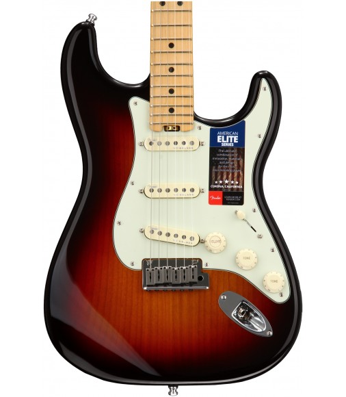 3-Tone Sunburst, Maple  Fender American Elite Stratocaster