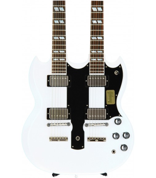 Arctic White  Cibson Custom EDS-1275 Double Neck