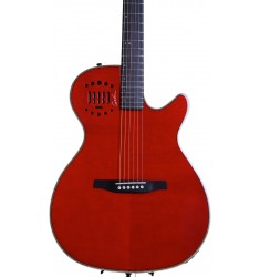 Transparent Red  Godin MultiAc Steel Duet Ambiance