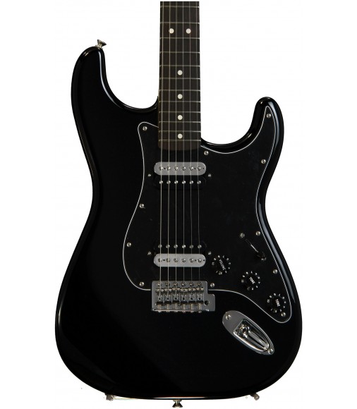 Black, Rosewood Fingerboard  Fender Standard Stratocaster HH