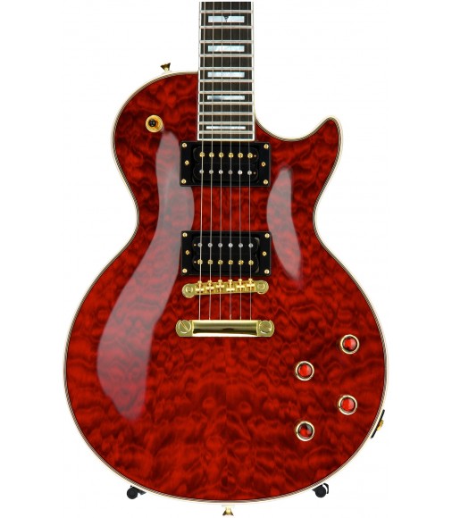 Black Cherry  Cibson Prophecy C-Les-paul Custom GX Plus, Plek'd