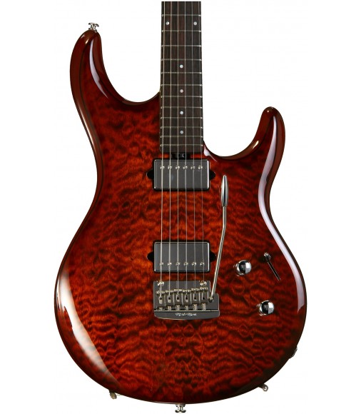 Hazel Burst, Quilt Maple Top  Ernie Ball Music Man Luke III BFR, HH