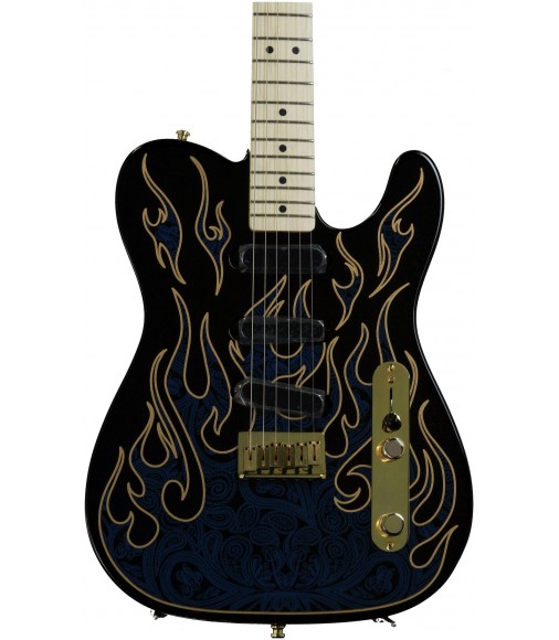 Artist Series, Blue Paisley Flames  Fender James Burton Telecaster