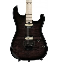 Transparent Black Burst, Quilt Maple Top  Charvel Pro-Mod San Dimas Style 1 HH w/Floyd Rose