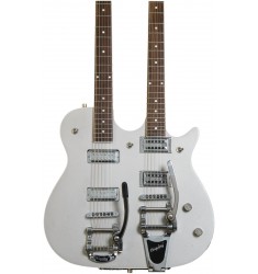 Silver Sparkle  Gretsch G5566 Jet Double Neck