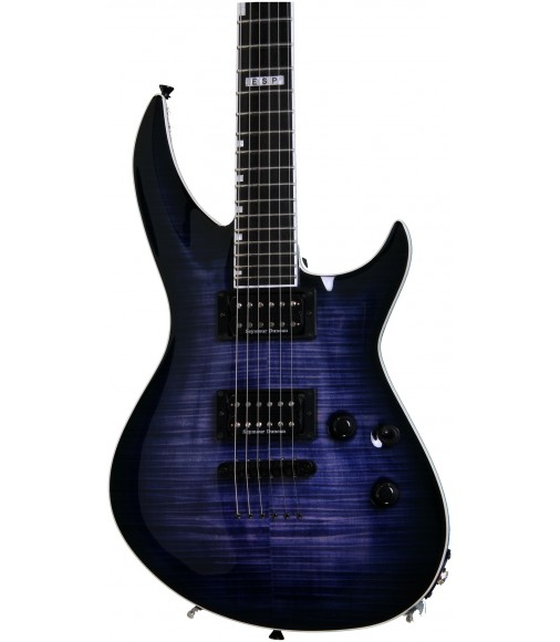 Flamed Maple, Reindeer Blue  ESP E-II Horizon III