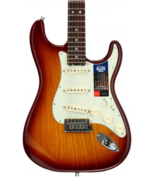 Tobacco Sunburst, Ash Body  Fender American Elite Stratocaster, Rosewood