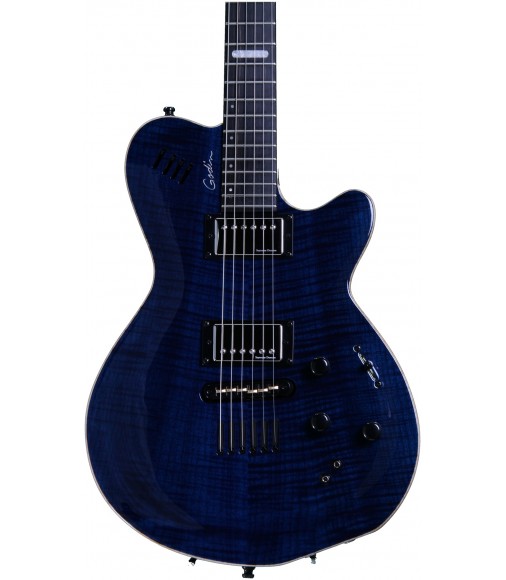 Trans Blue Flame AA  Godin LGX-SA