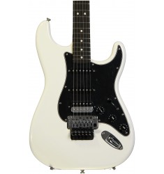 Olympic White, Rosewood Fingerboard  Fender Standard Stratocaster HSS with Floyd Rose