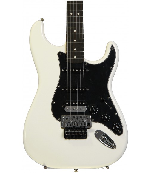 Olympic White, Rosewood Fingerboard  Fender Standard Stratocaster HSS with Floyd Rose