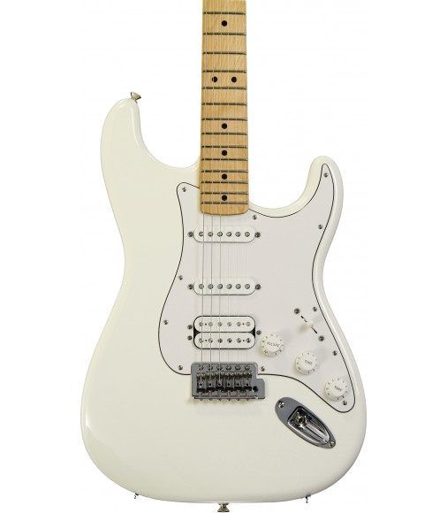 Arctic White, Maple  Fender Standard Strat HSS