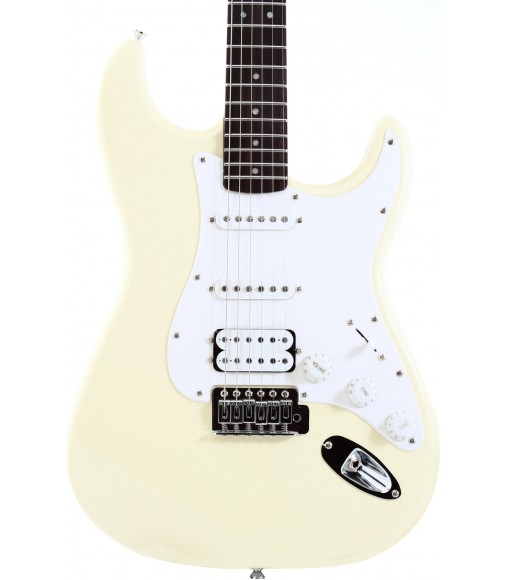 Arctic White  Squier Bullet Strat with Tremolo HSS