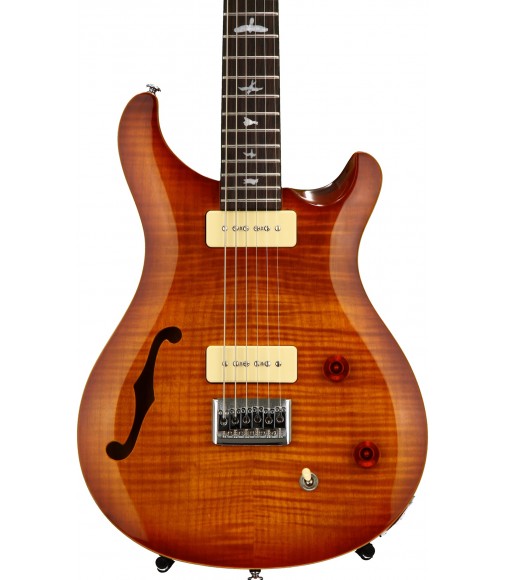 PRS SE 277 Semi-hollow Soapbar Baritone, Tobacco Sunburst 