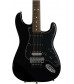 Black, Rosewood Fingerboard  Fender Standard Stratocaster HSS with Floyd Rose